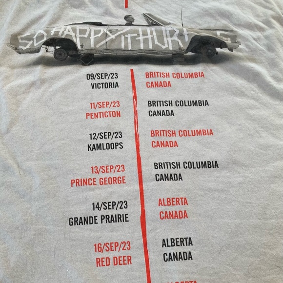 Bryan Adam’s So Happy It Hurts Concert Tshirt Large - Picture 4 of 6